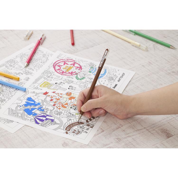 Pentel Mattehop x Fudepen 5P Set - Sweet Moments - Image 3