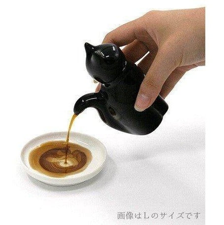 Aruta Porcelain Cat Soy Sauce Bottle Black - Image 3
