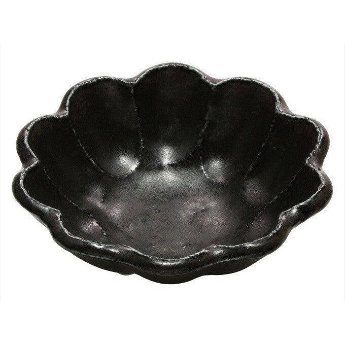 Rinka Black Chrysanthemum Bowl size 3 - Image 7
