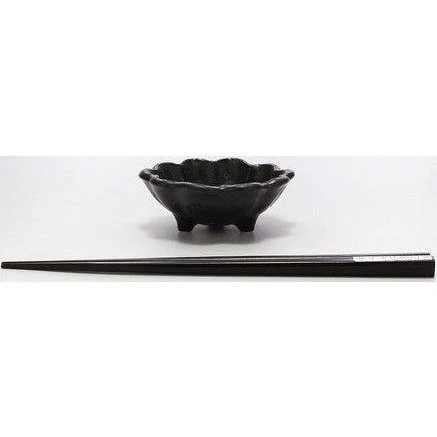 Rinka Black Chrysanthemum Bowl size 3 - Image 8