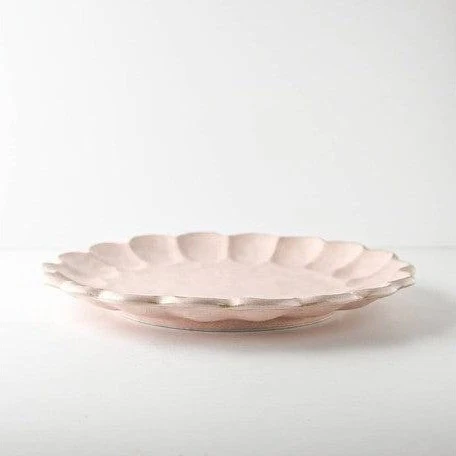 Rinka Pink Porcelain Chrysanthemum Plate - Image 2