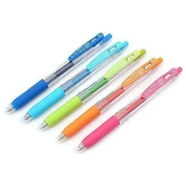 Zebra Sarasa Clip Pen 0.5mm 5-colour Set - Image 2