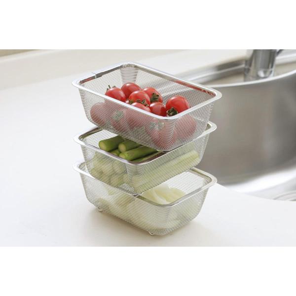 Shimomura Stackable Mini Rectangular Colander 3P - Image 2