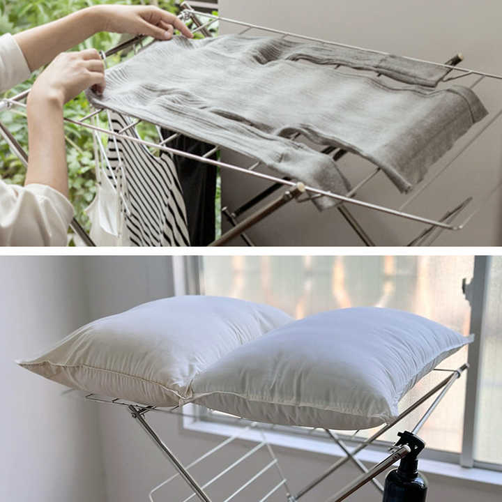 Shimoyama 304 Stainless Steel Foldable W-Shaped Drying Rack - Image 5
