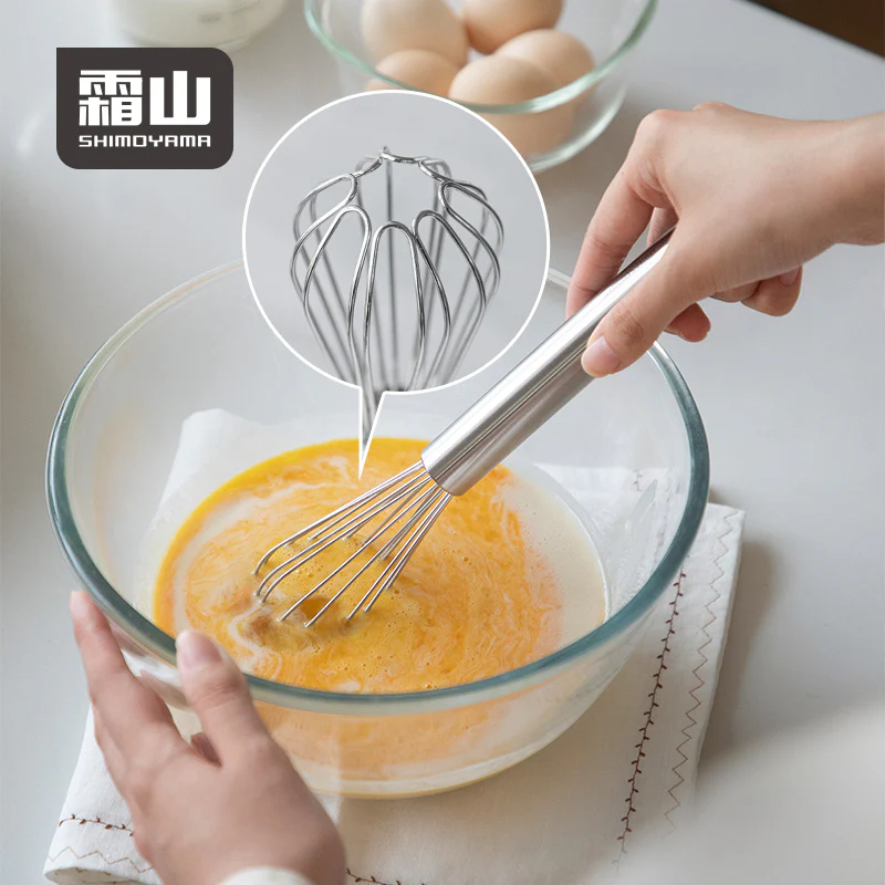 Shimoyama 430 Stainless Steel Whisk - 23cm - Image 2