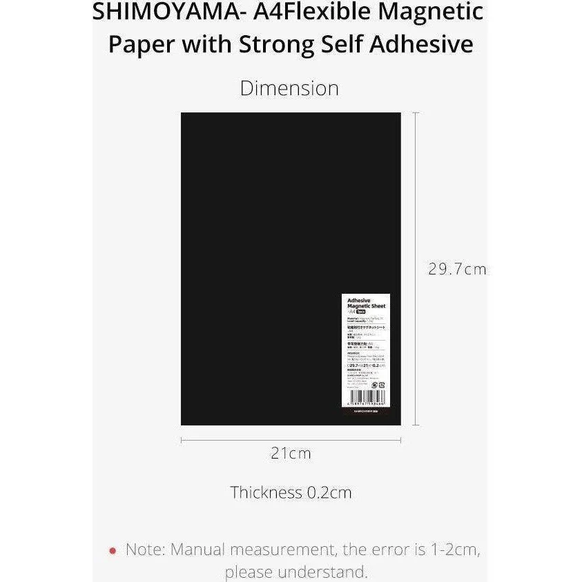 Shimoyama Adhesive Magnetic Sheet (A4 Size) - Image 2