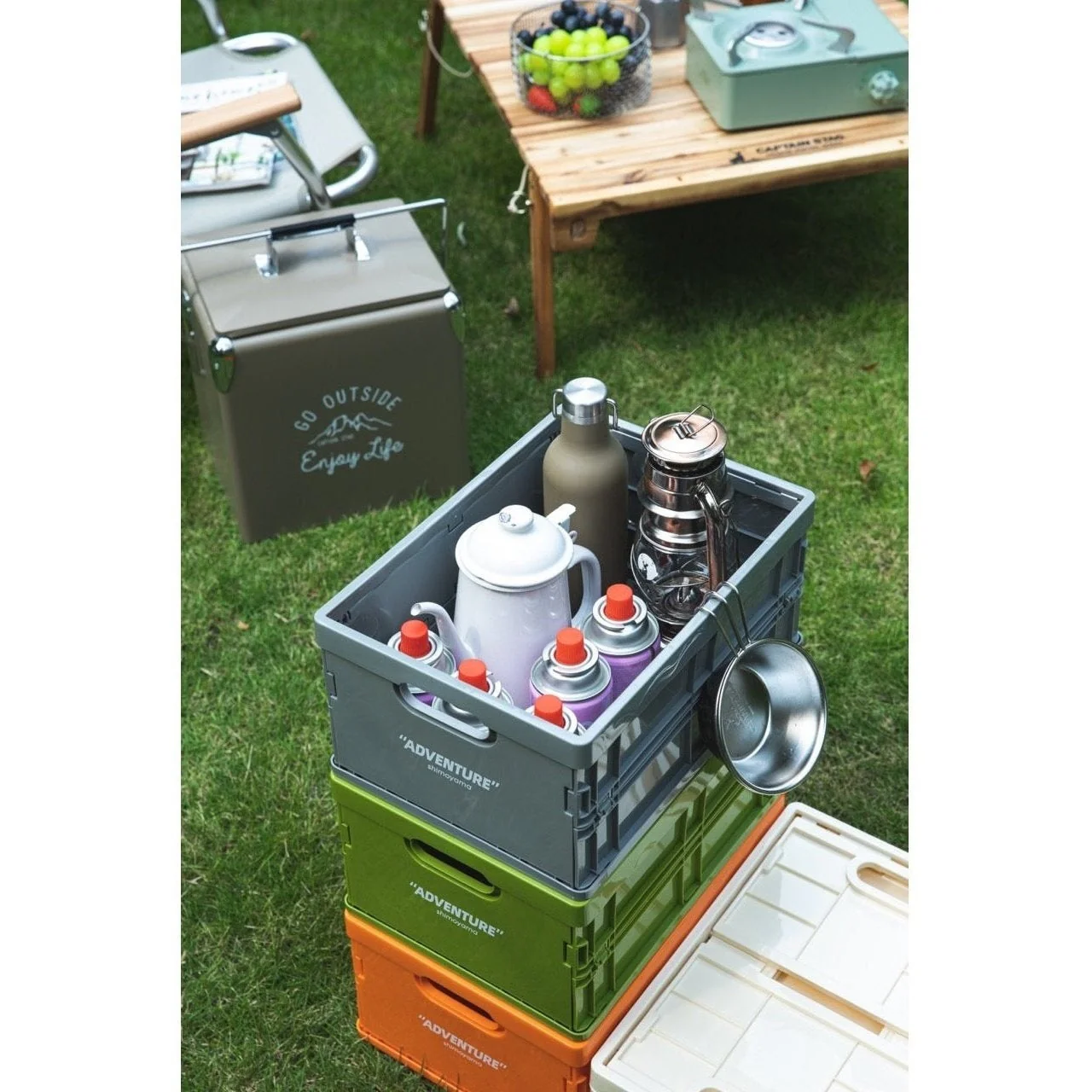 Shimoyama ADV Foldable Storage Crate 12L - Image 3