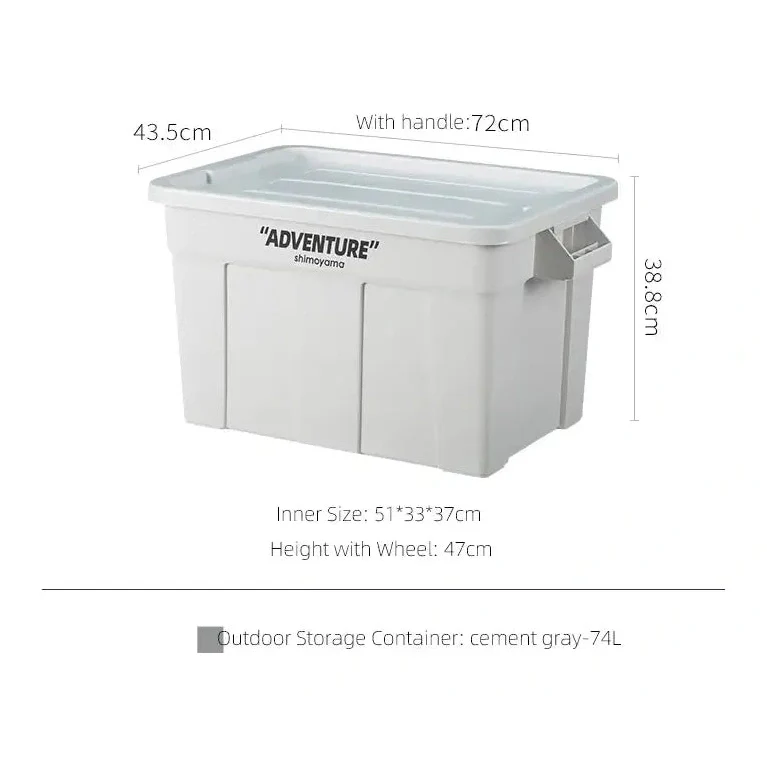 Shimoyama ADV Outdoor Storage Utility Box 74L - Image 8