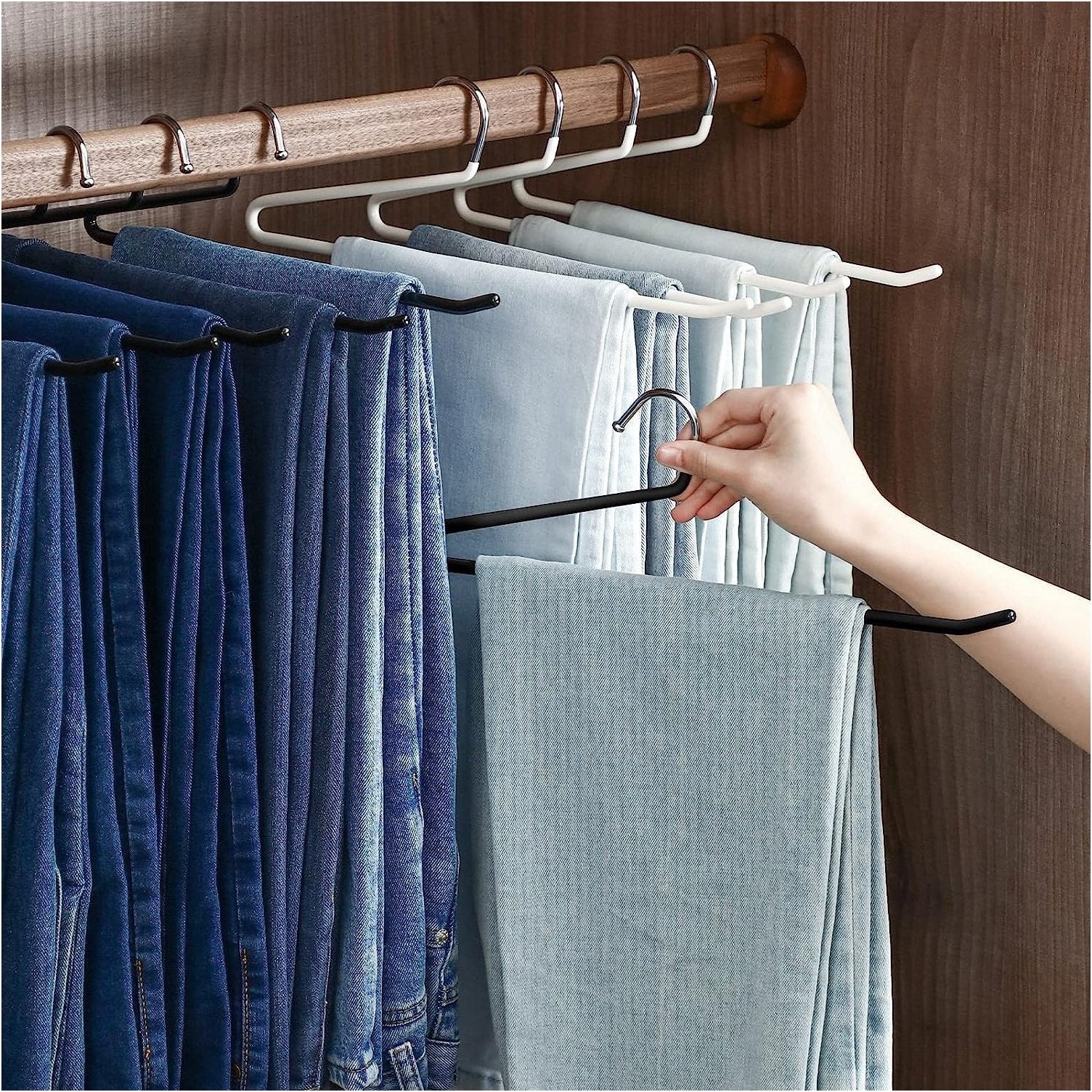 Shimoyama Anti-Slip Trouser Hangers (5pcs) - Image 12