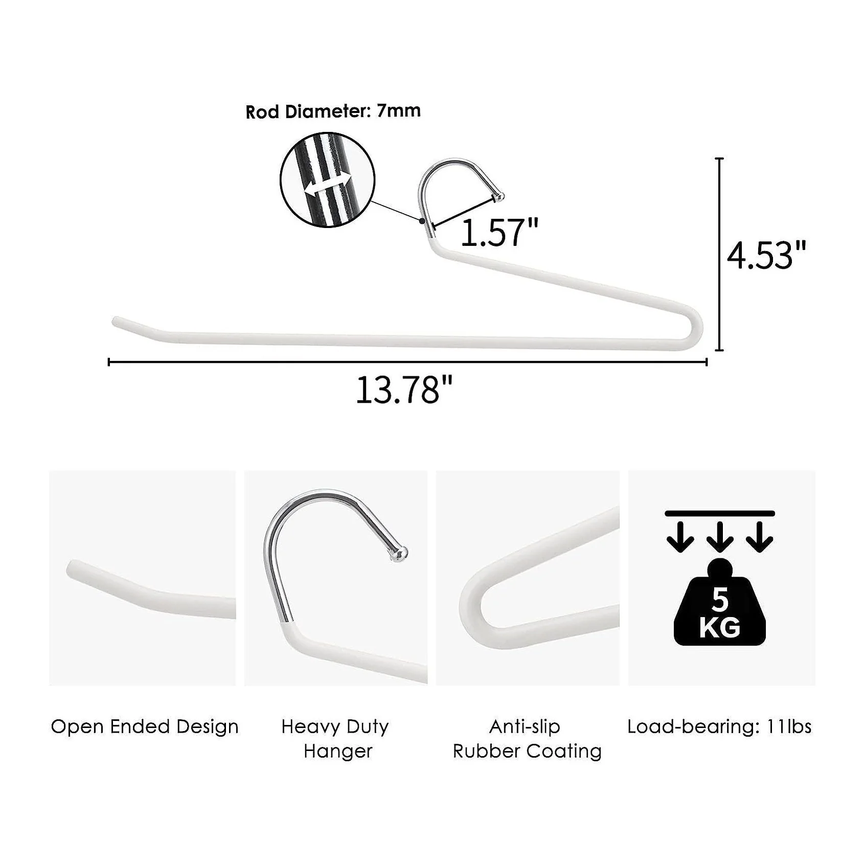 Shimoyama Anti-Slip Trouser Hangers (5pcs) - Image 8