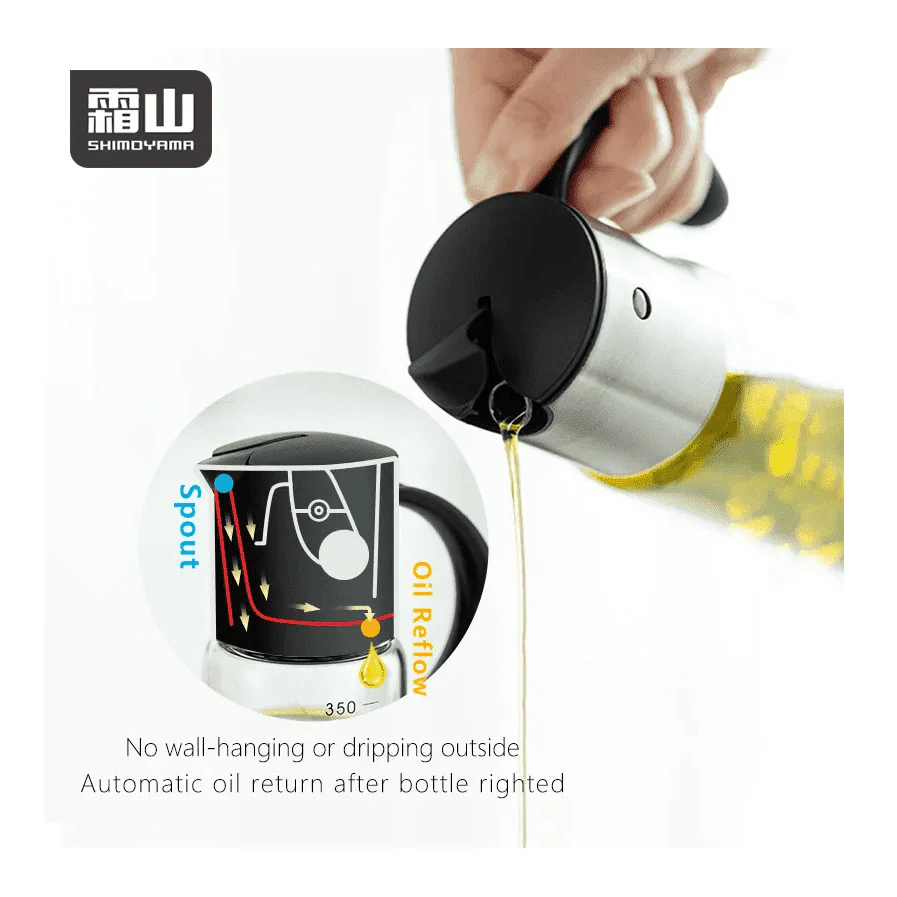 Shimoyama Auto Flip Borosilicate Glass Oil Pot 350ml - Image 7