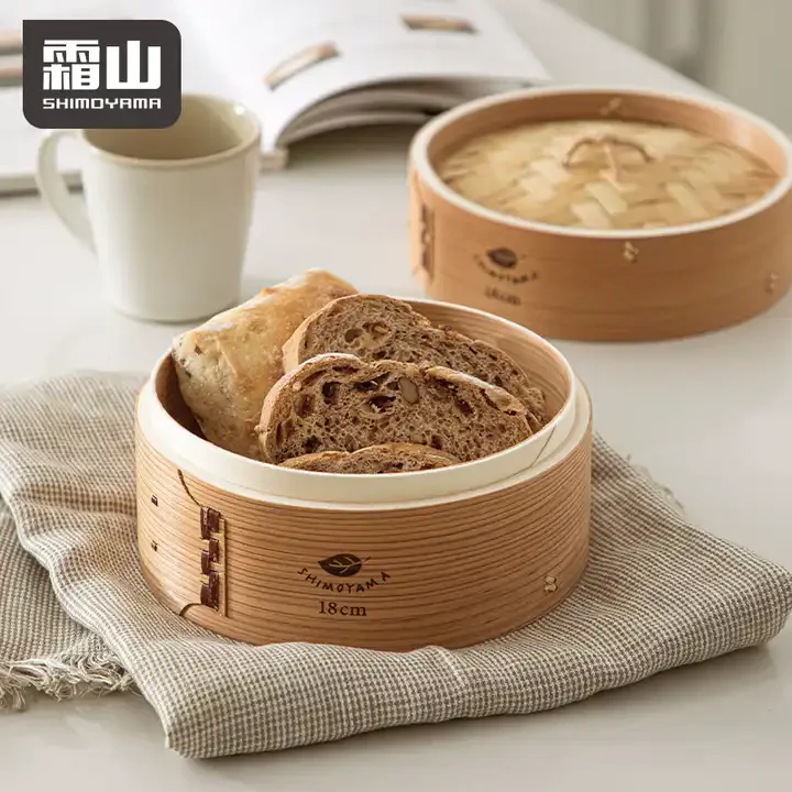 Shimoyama Bamboo Steamer Basket 18cm - Image 2