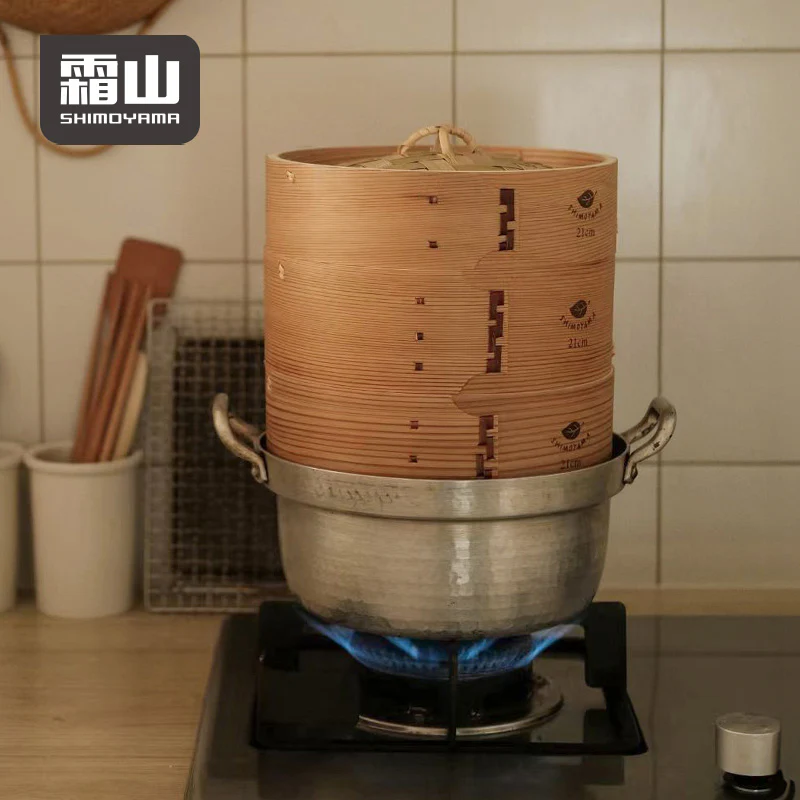 Shimoyama Bamboo Steamer Set 15cm - Image 3