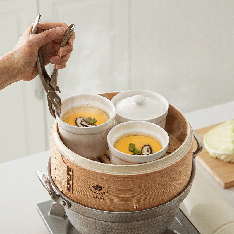 Shimoyama Bamboo Steamer Set 18cm - Image 3