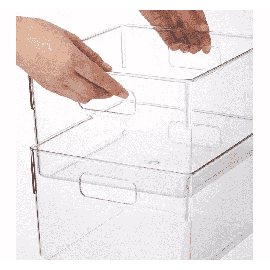Shimoyama Clear Storage Box With Handles 32x24x15.5 - Image 3