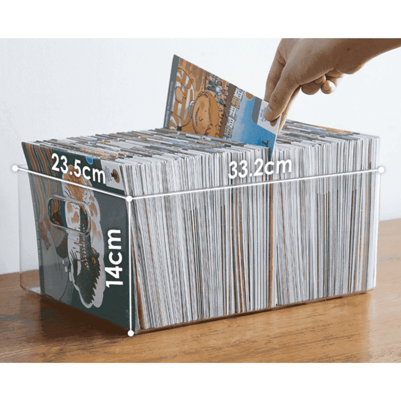 Shimoyama Clear Storage Box With Handles 32x24x15.5 - Image 5