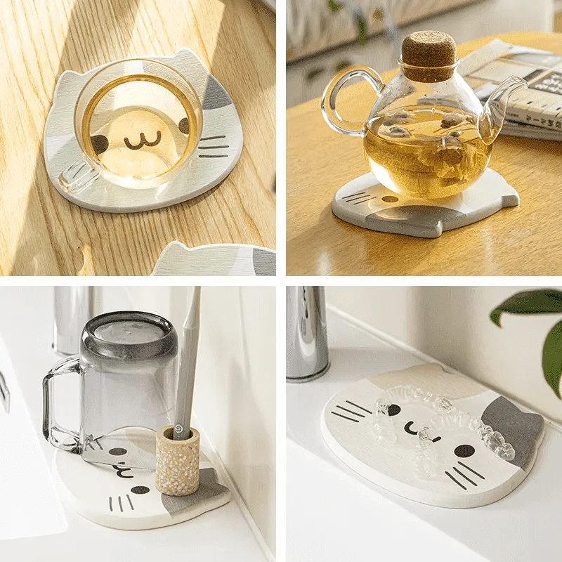 Shimoyama Diatomite Cat Coaster - Image 3