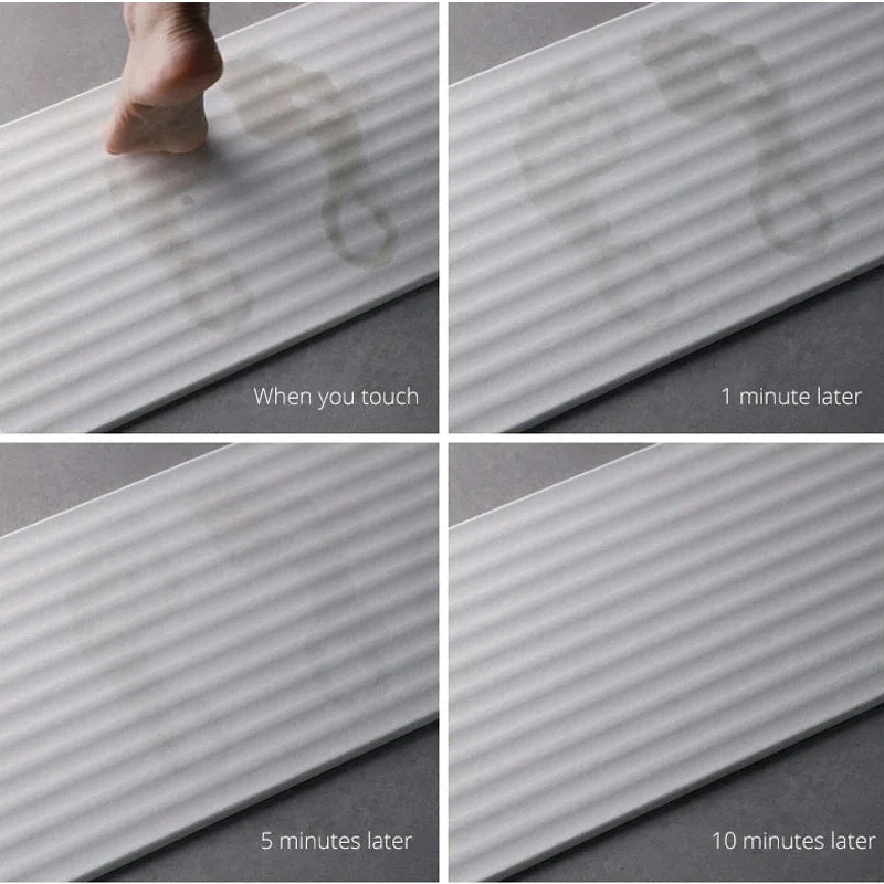 Shimoyama Diatomite Wave Bath Mat L - Image 2