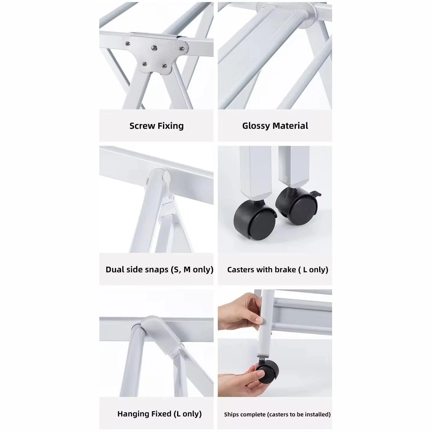 Shimoyama Wing Folding Clothes Drying Rack - L - Image 9