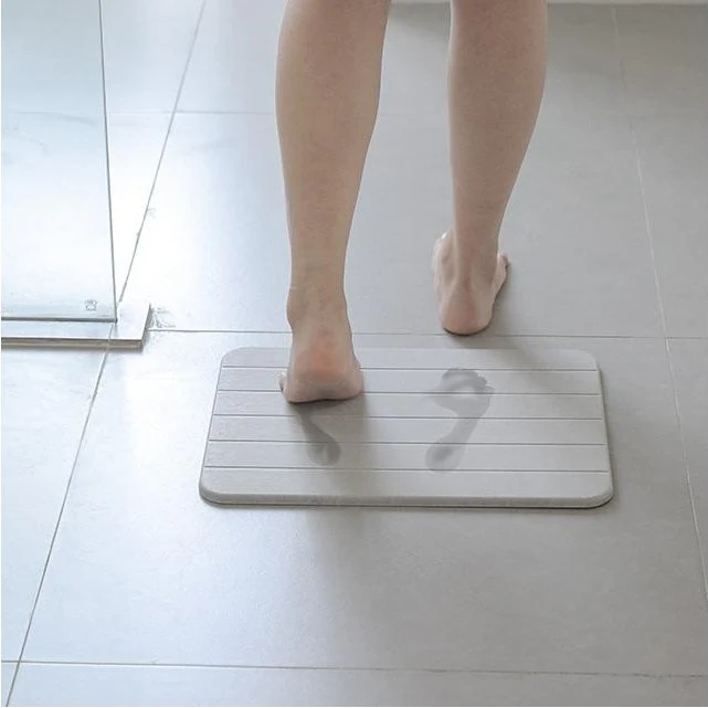 Shimoyama Grey Diatomite Bathmat Pad - Image 8