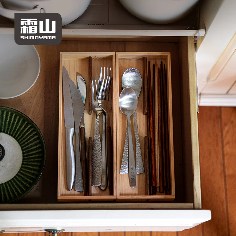 Shimoyama Hinoki & Walnut Tableware Box - Image 2
