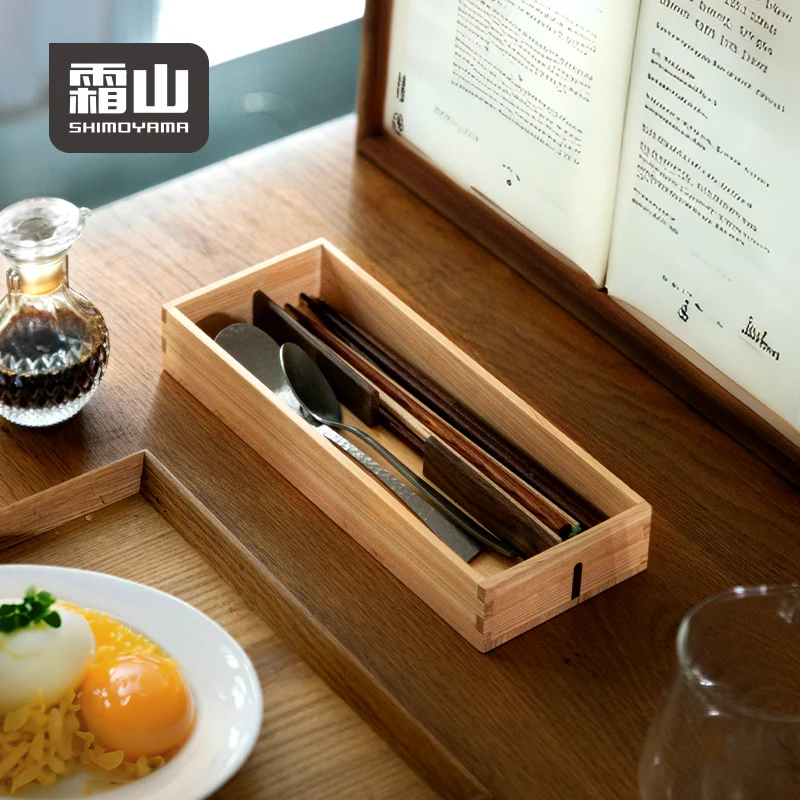 Shimoyama Hinoki & Walnut Tableware Box - Image 3