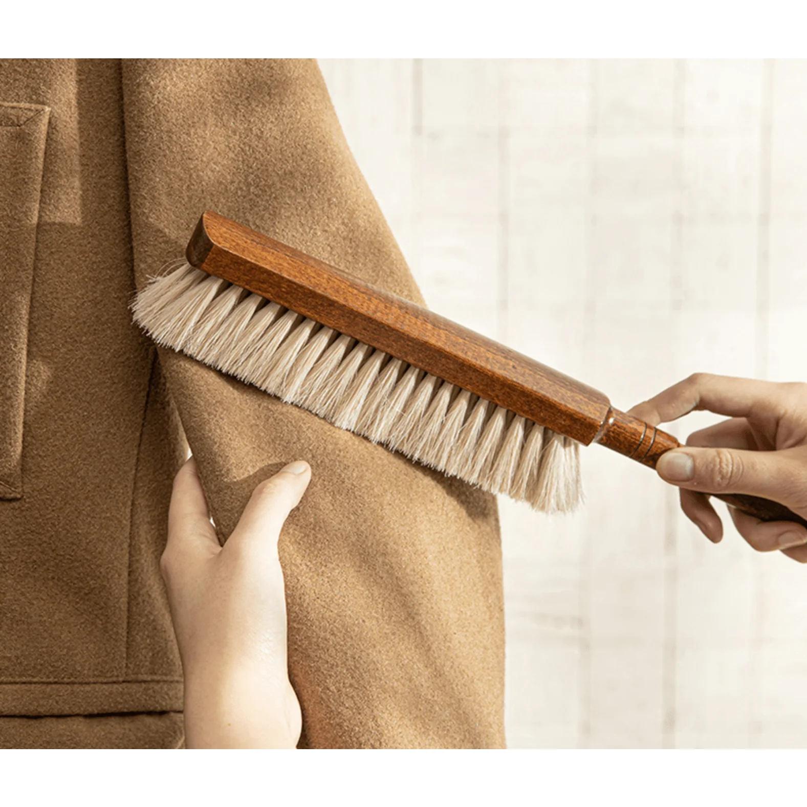 Shimoyama Horsehair Beech Cleaning Brush - Image 3
