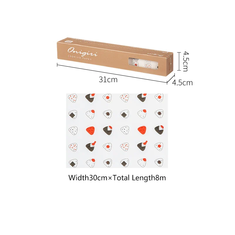 Shimoyama Kitchen Cooking Paper - 30cm x 8m - Onigiri - Image 7