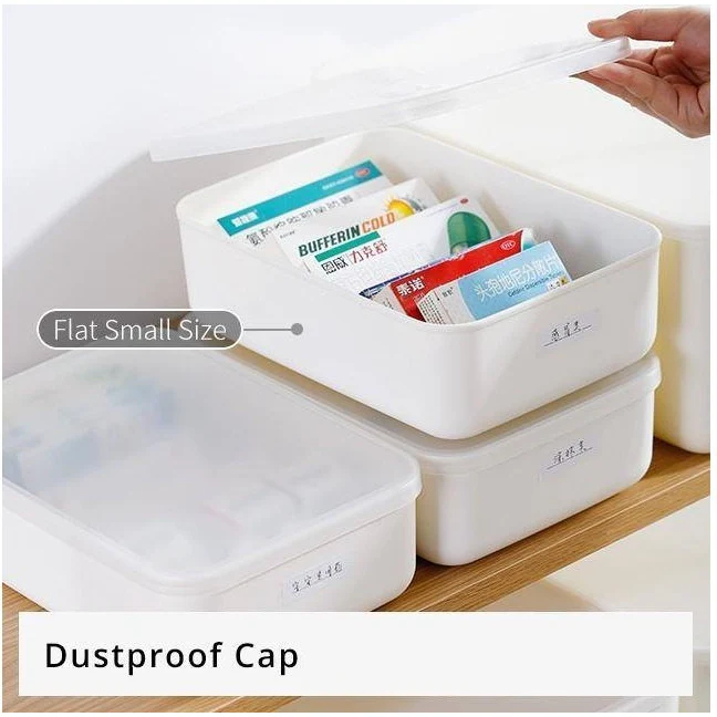 Shimoyama Large Shallow Storage Box White - Image 6