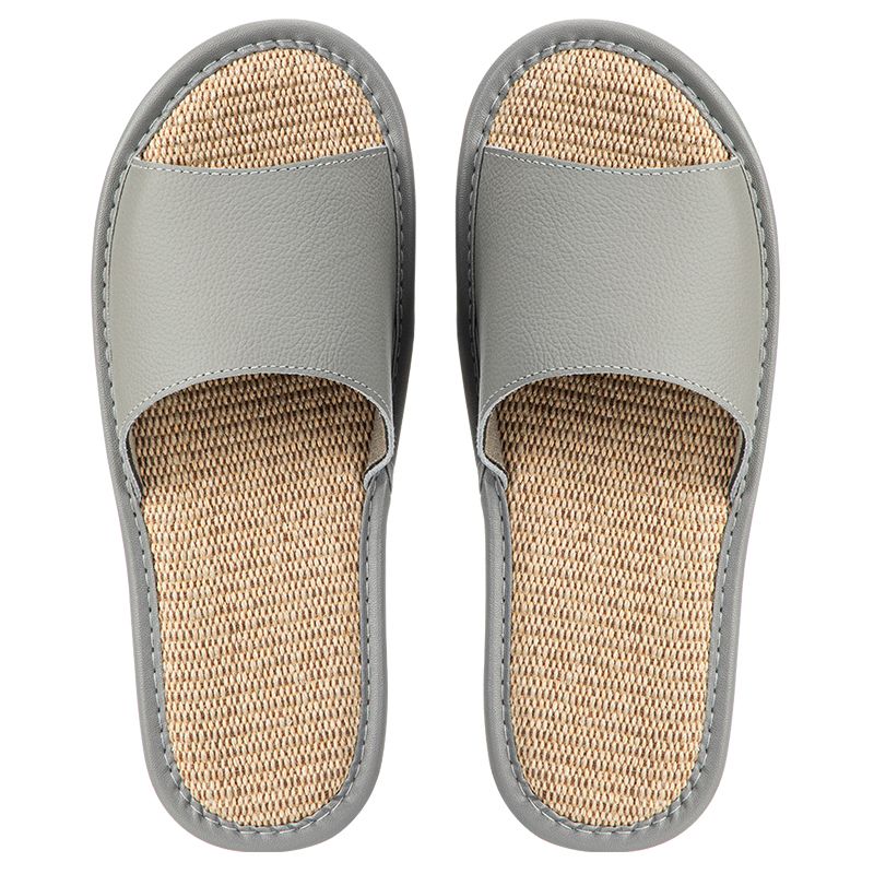 Shimoyama Leather Linen Slippers - Image 10