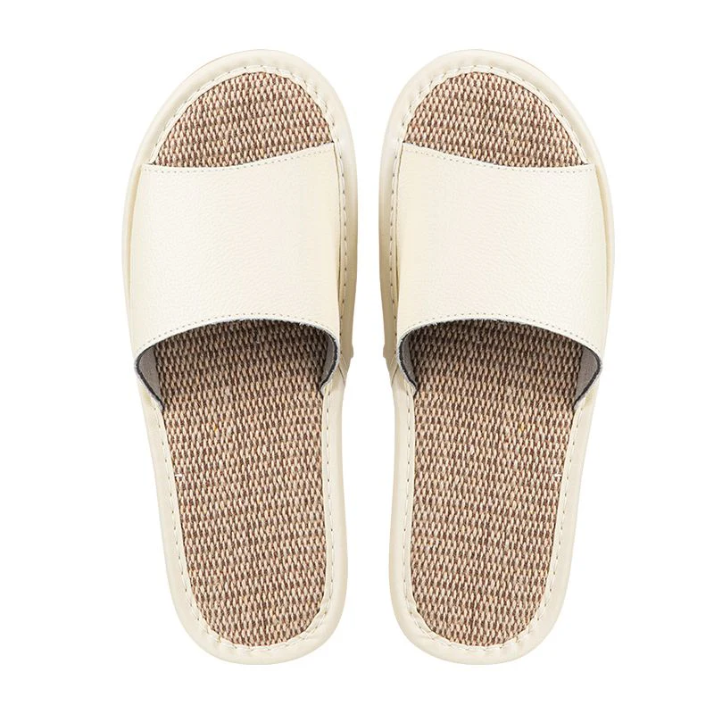 Shimoyama Leather Linen Slippers - Image 14