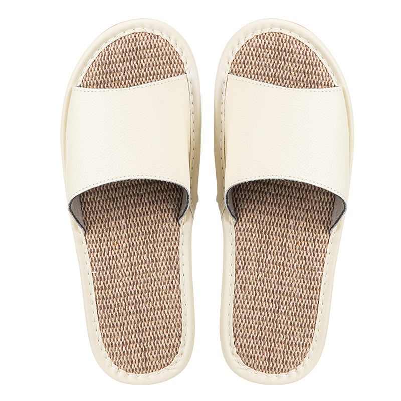 Shimoyama Leather Linen Slippers - Image 5