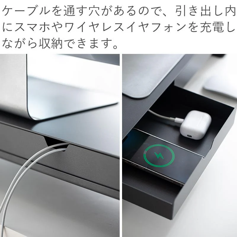 Shimoyama Monitor Stand With Drawers - 50cm - Image 9