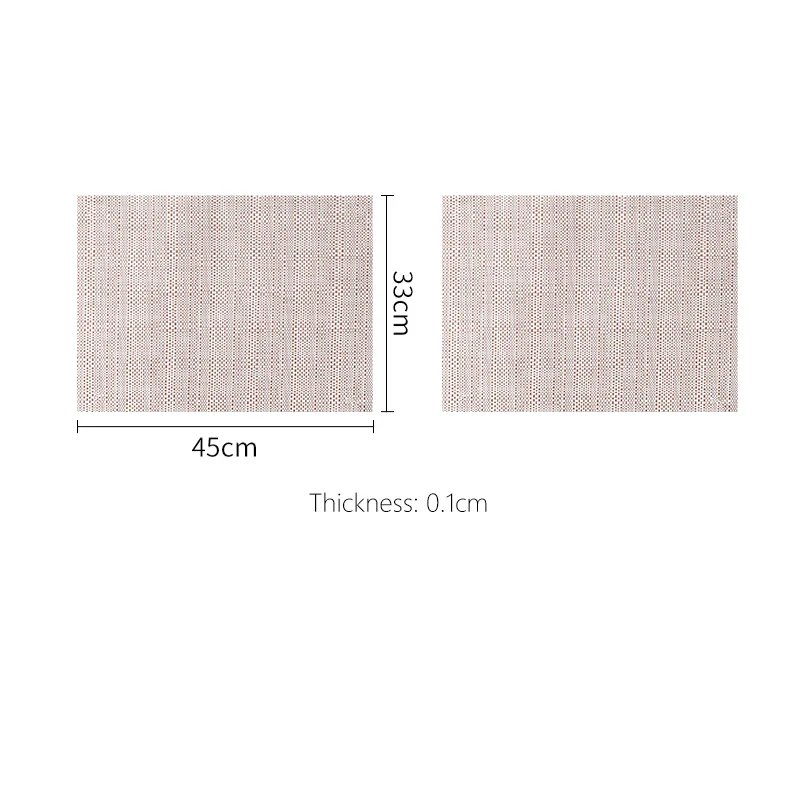 Shimoyama Non-slip Placemats 2P - Orange & White - Image 8