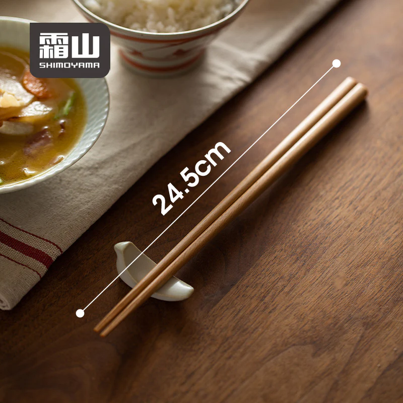 Shimoyama Octagonal Beech Wood Chopsticks - 24.5cm - 5P Set - Image 3