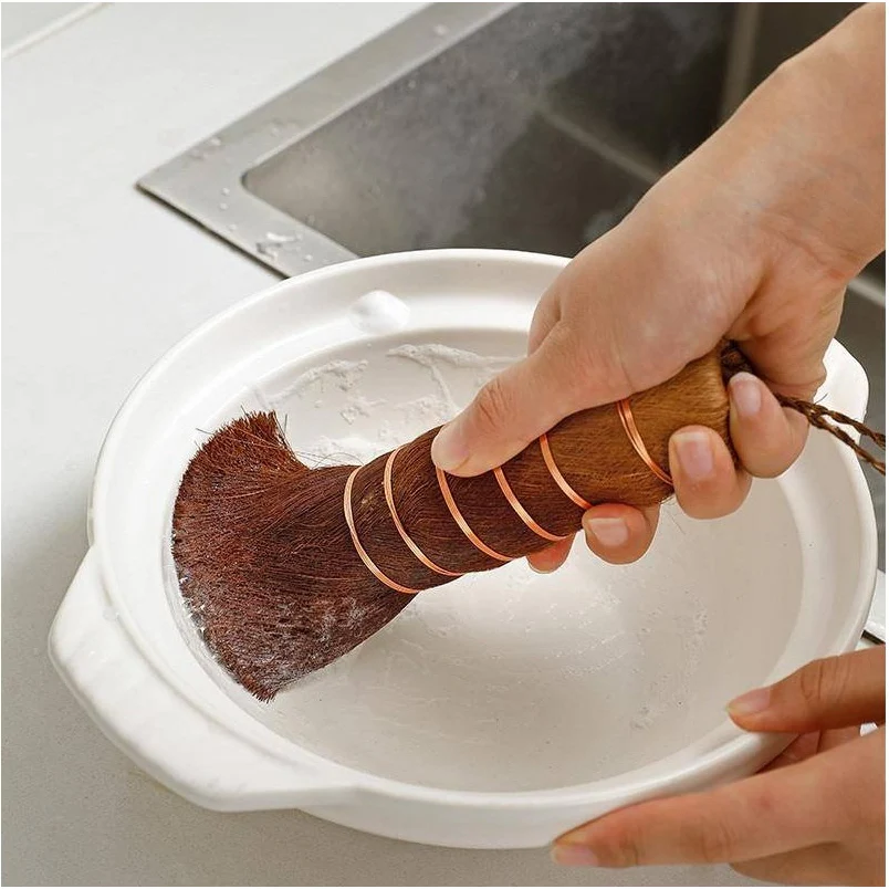 Shimoyama Palm Cleaning Pot Brush - Image 3