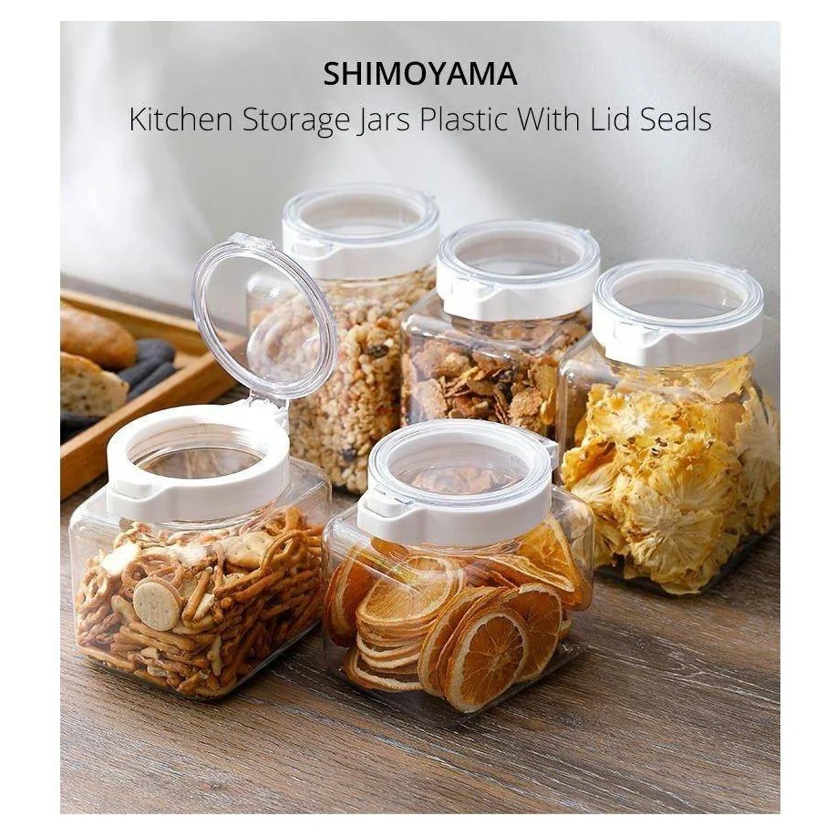 Shimoyama Plastic Storage Jar 900ml - Image 3