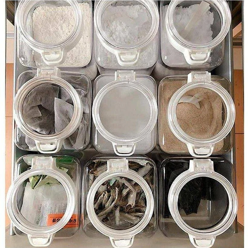 Shimoyama Plastic Storage Jar 900ml - Image 7