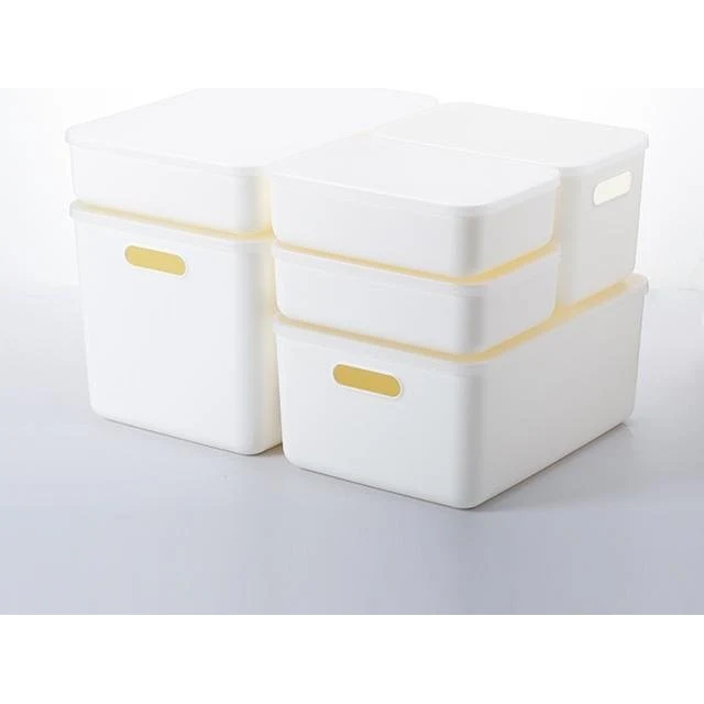 Shimoyama Small Shallow Storage Box White - Image 3