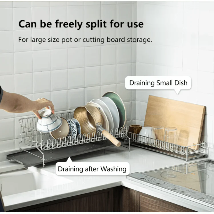 Shimoyama Stainless Steel 2 Tier Drain Rack - Image 10