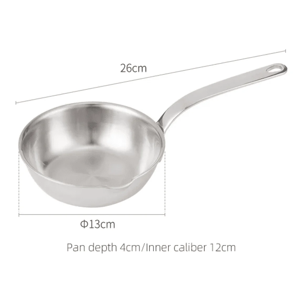 Shimoyama Stainless Steel Frying Pan 12cm - Image 10