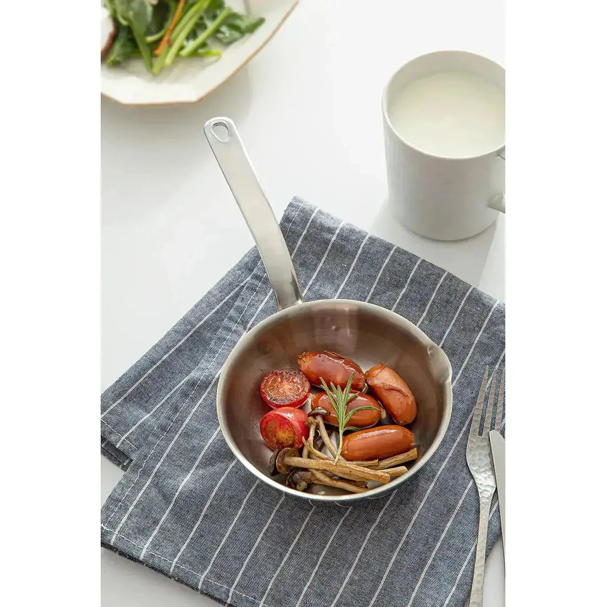 Shimoyama Stainless Steel Frying Pan 12cm - Image 4