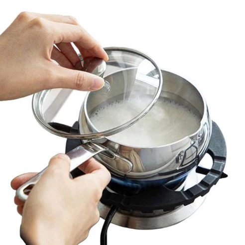 Shimoyama Stainless Steel Glass Pot Lid 13cm - Image 2
