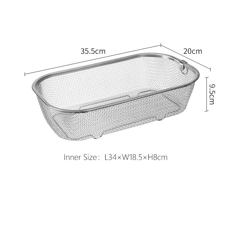 Shimoyama Stainless Steel Rectangle Mesh Basket - Image 7