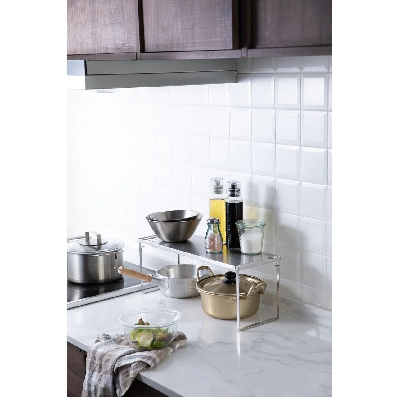 Shimoyama Stainless Steel Telescopic Storage Rack Shelf - Image 2