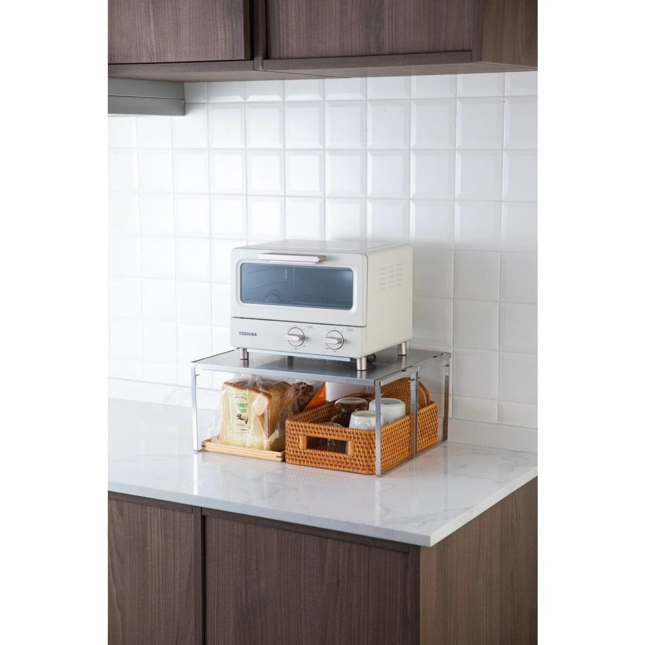 Shimoyama Stainless Steel Telescopic Storage Rack Shelf - Image 6