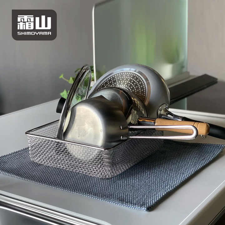 Shimoyama Stainless Steel Square Mesh Colander - Image 3