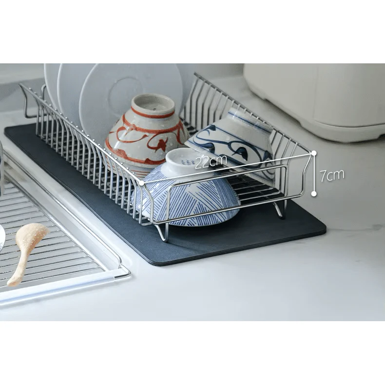 Shimoyama Stainless Steel Telescopic Dish Drying Rack Set - Image 8