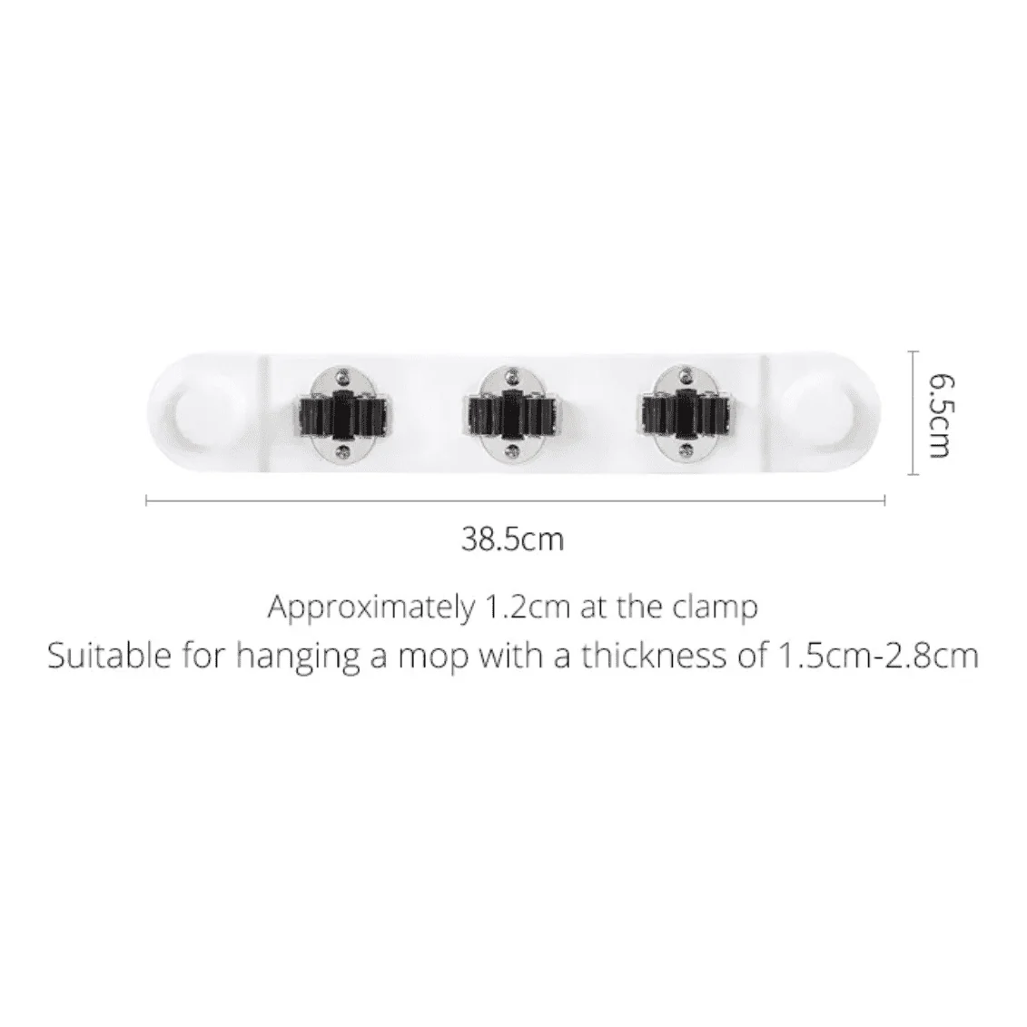 Shimoyama Suction Cup Mop Rack - Image 4