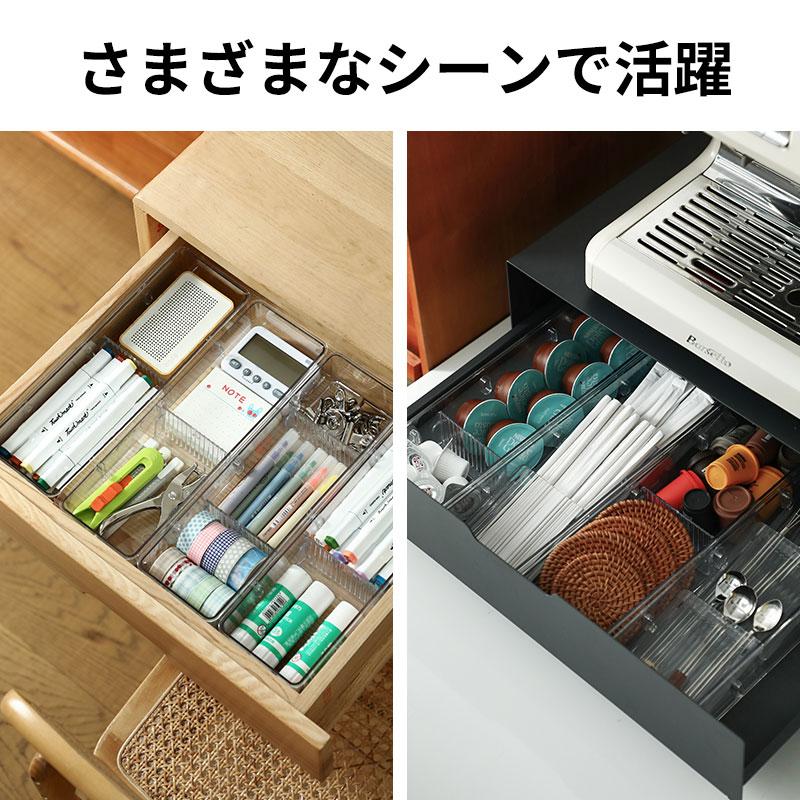 Shimoyama Transparent Drawer Organizer - 3 Dividers - Image 6
